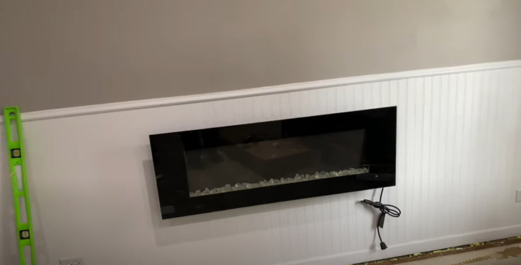 How to install a wall-mounted electric fire