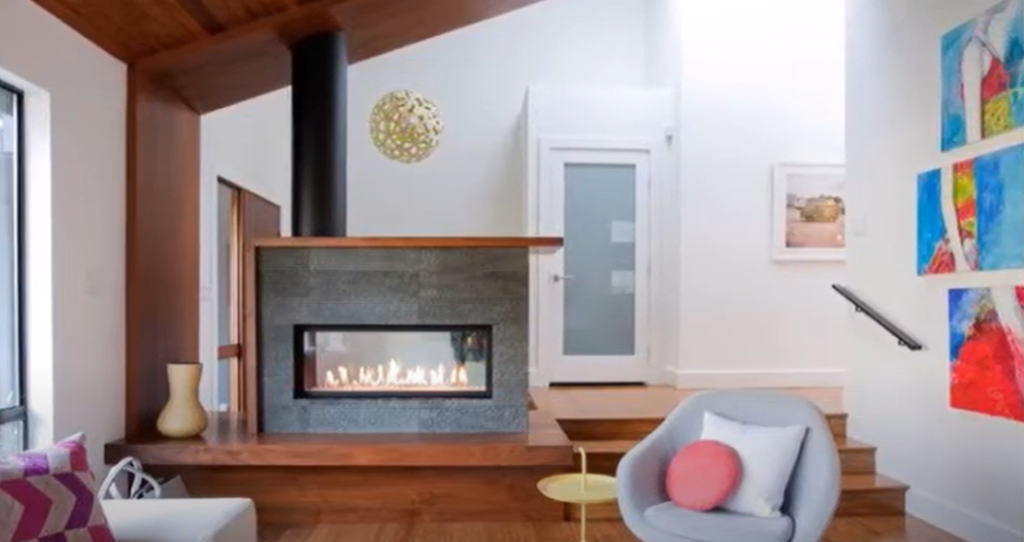 What is a Double-Sided Fireplace?