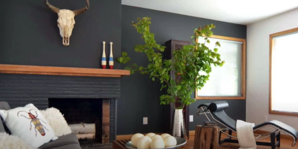 Why paint the Fireplace in Black and White?